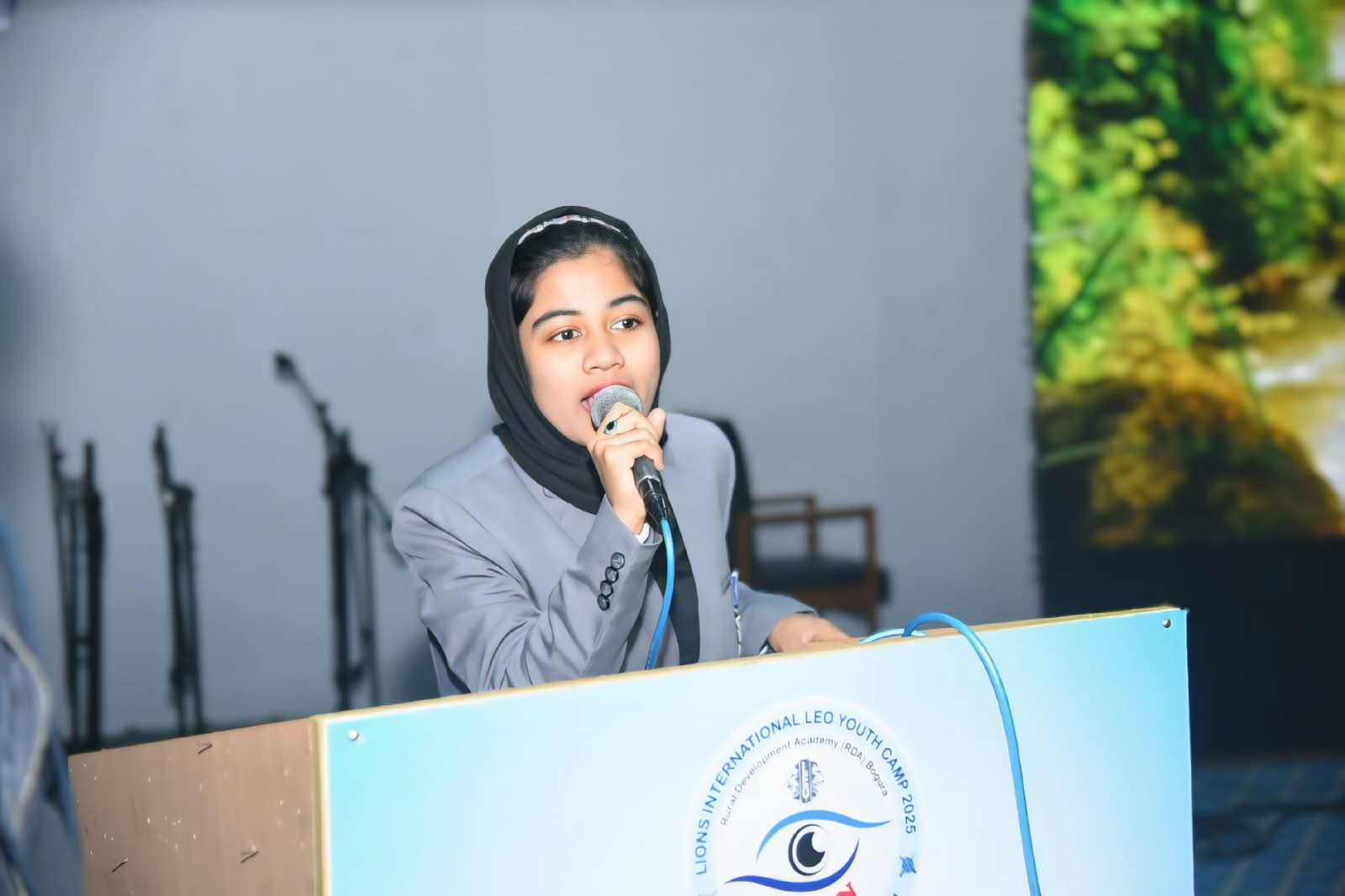 Sadia Jahan Tuba at an international youth camp